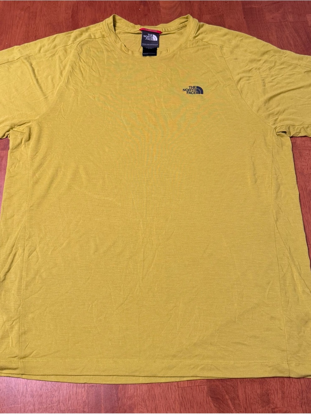 The North Face Men's Short-Sleeve Crew Tee in Mustard Yellow
